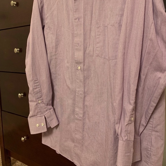 Van Heusen - M - lavender dress shirt - Picture 2 of 3